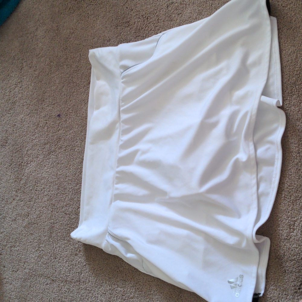 Adidas white athletic skirt